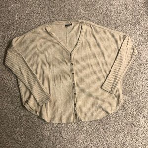 Urban Outfitters Out From Under Cream Button-down Shirt